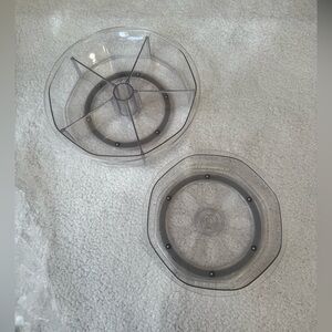 Plastic lazy Susan organizer - 2 pack